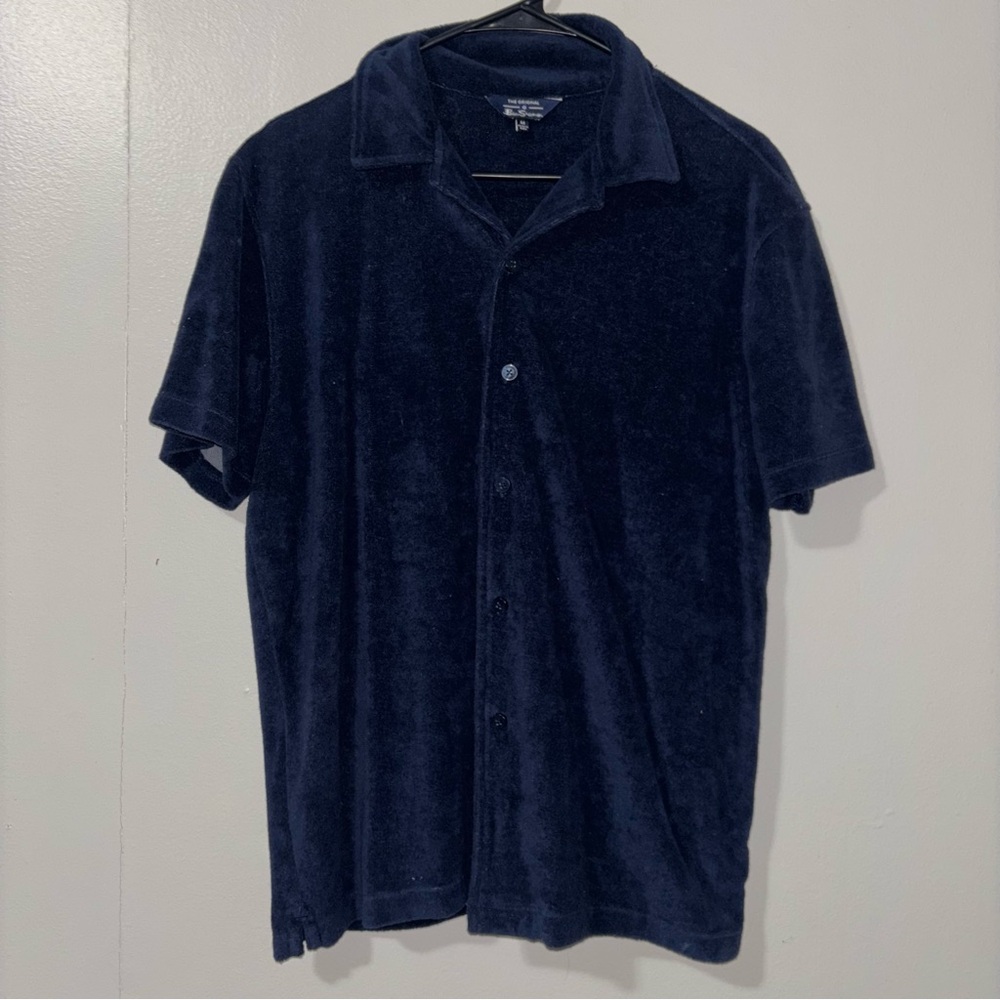 Ben Sherman Dark Blue Terry Cloth Shirt